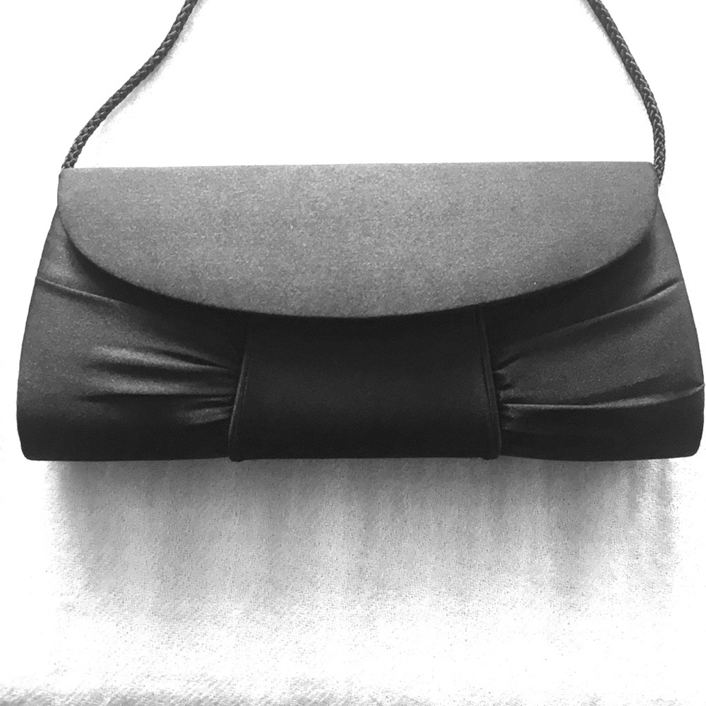 Satin clutch purse